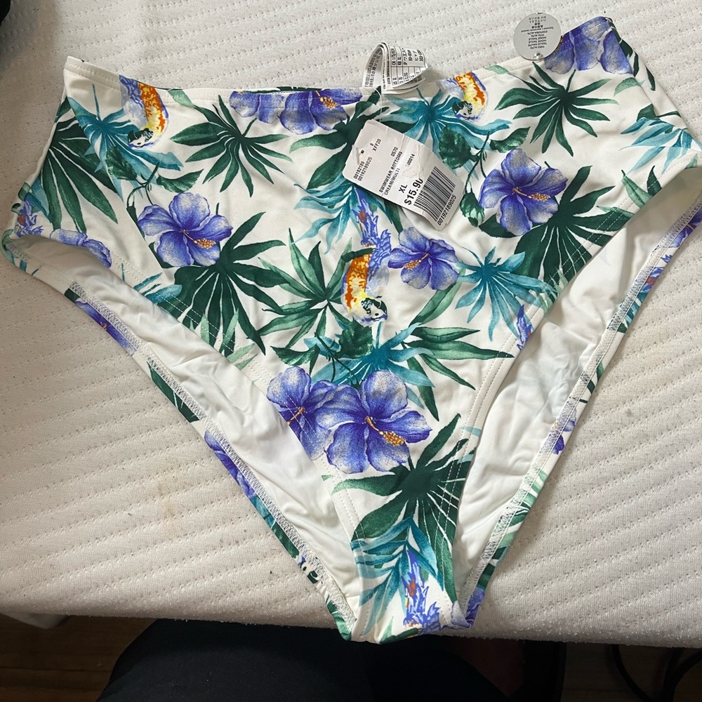 Forever 21 floral bikini bottoms